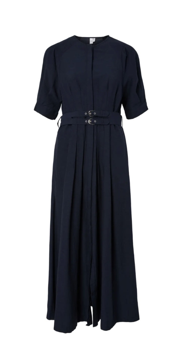 Maruma 2/4 Long Dress - Navy Blazer  - Image 2