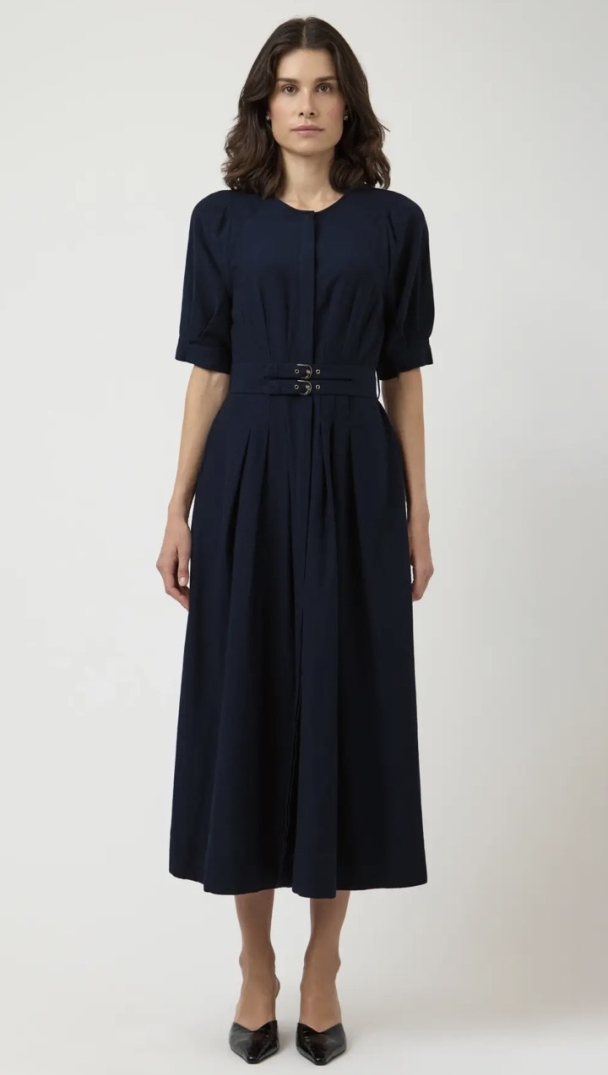Maruma 2/4 Long Dress - Navy Blazer  - Image 1