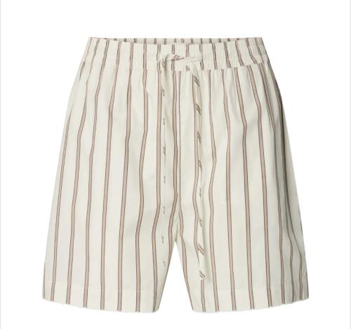 Gina Relaxed Crochet Edge Shorts - Etherea Stripe 