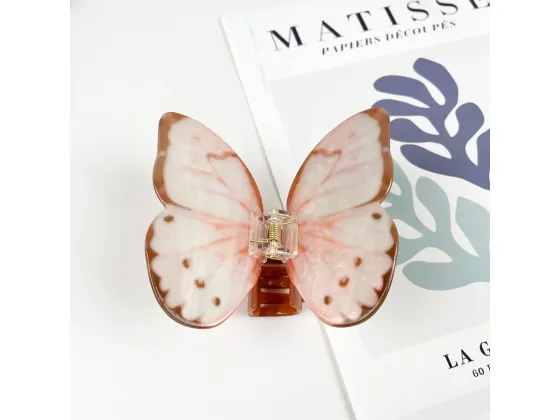 H&aring;rklype - Butterfly, Light Pink