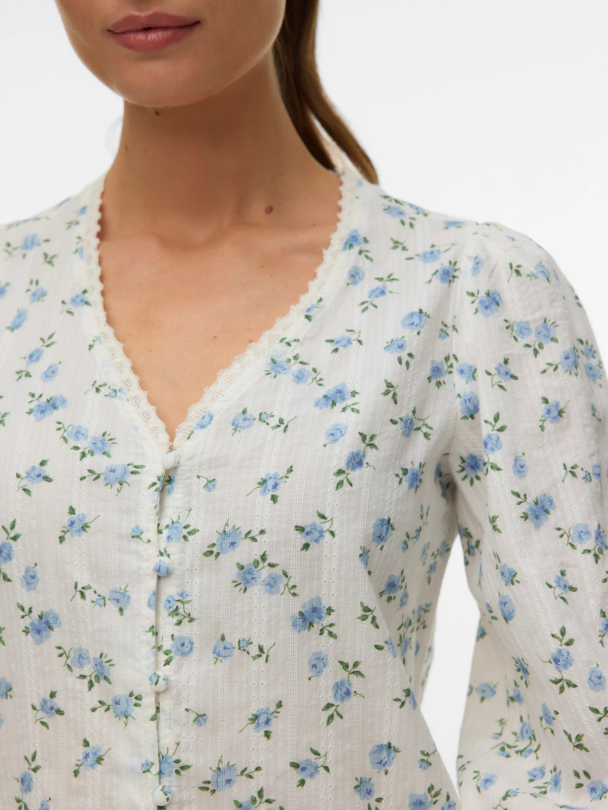 VMAYA SOFIA LS V-NECK TOP WVN - Image 3