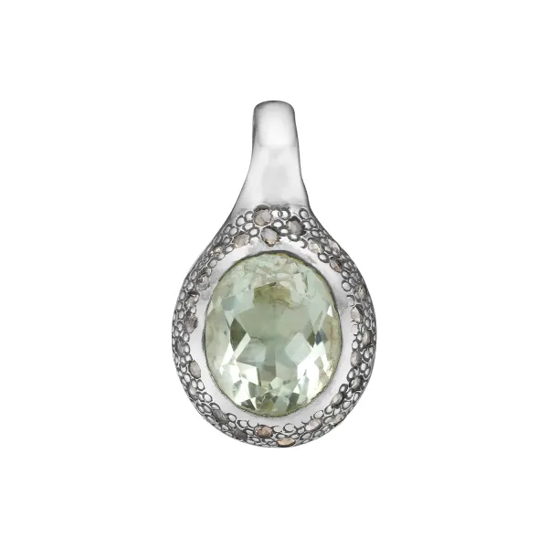 Frida Pav&eacute; Large, Green Amethyst