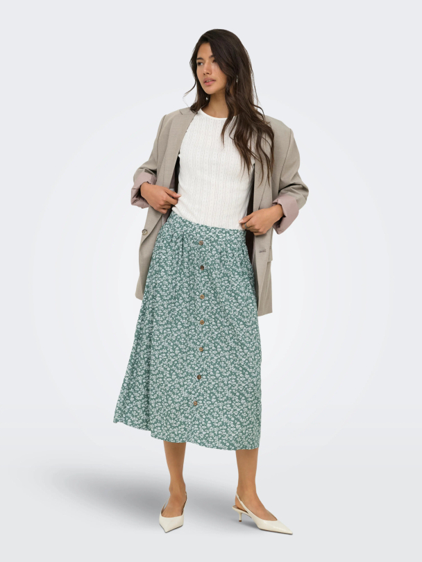 ONLMILANO AOP LIFE LONG SKIRT WVN NOOS - Image 3