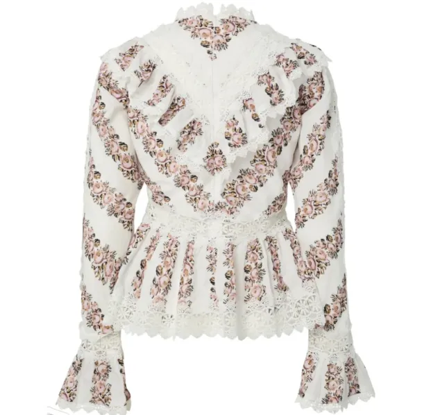Petrea Top - Star White/Insert Print  - Image 2