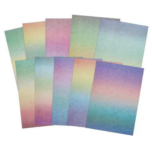 Designblokk med 20 glitterark i farger, A4 220g