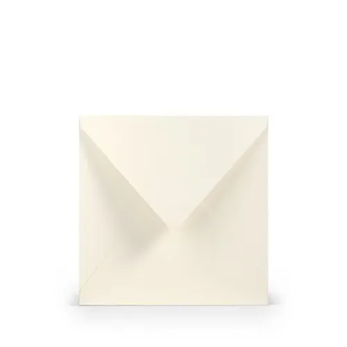 Konvolutt 5 stk. 164x164 mm elfenbein