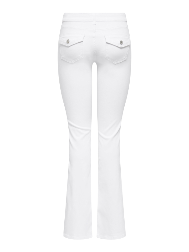 Blush Flared Pocket Jeans - Image 3