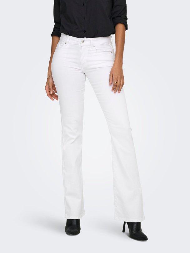 Blush Flared Pocket Jeans - Image 1