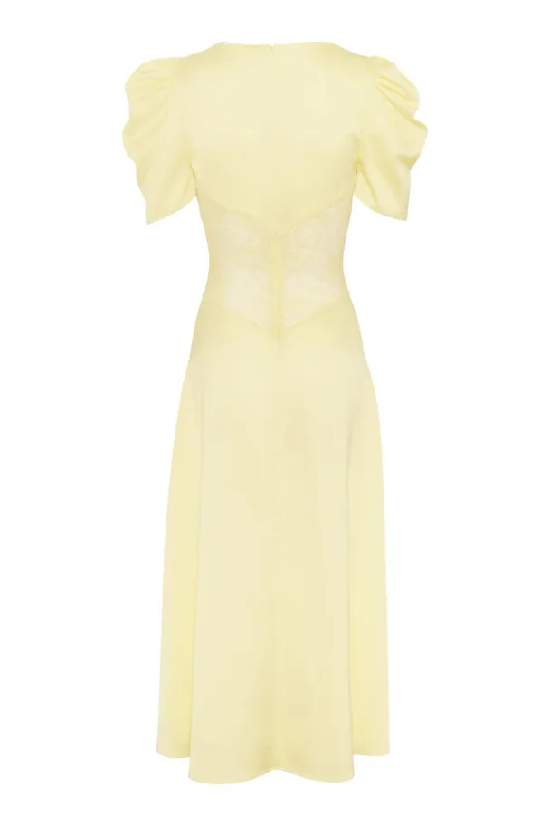 Francis Lace Midi Dress - Lemonade  - Image 3