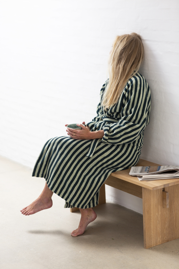 Badekåpe S/M  Naram i fargen Seafoam & Deep Teal - Image 4