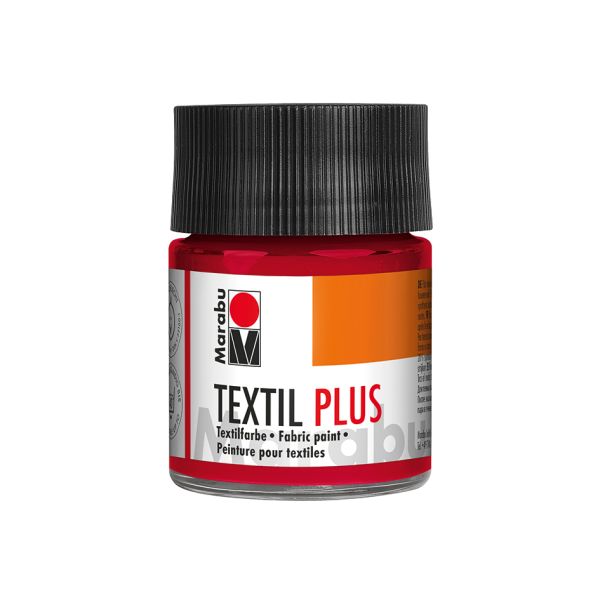 Marabu Textil Plus 50ml – 032 Karminrød Tekstilmaling