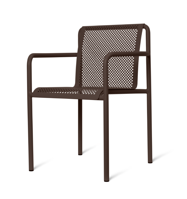 Dapple Stol med armlener - Mørk Sjokolade - Image 1