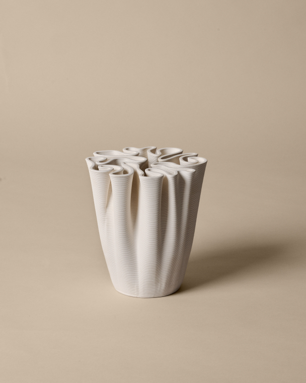 Dedali Vase Offwhite - Medium - Image 2
