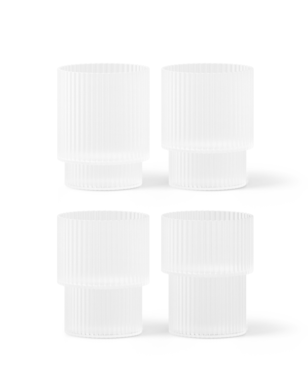 4 stk Ripple Glass - Frosta - Image 1