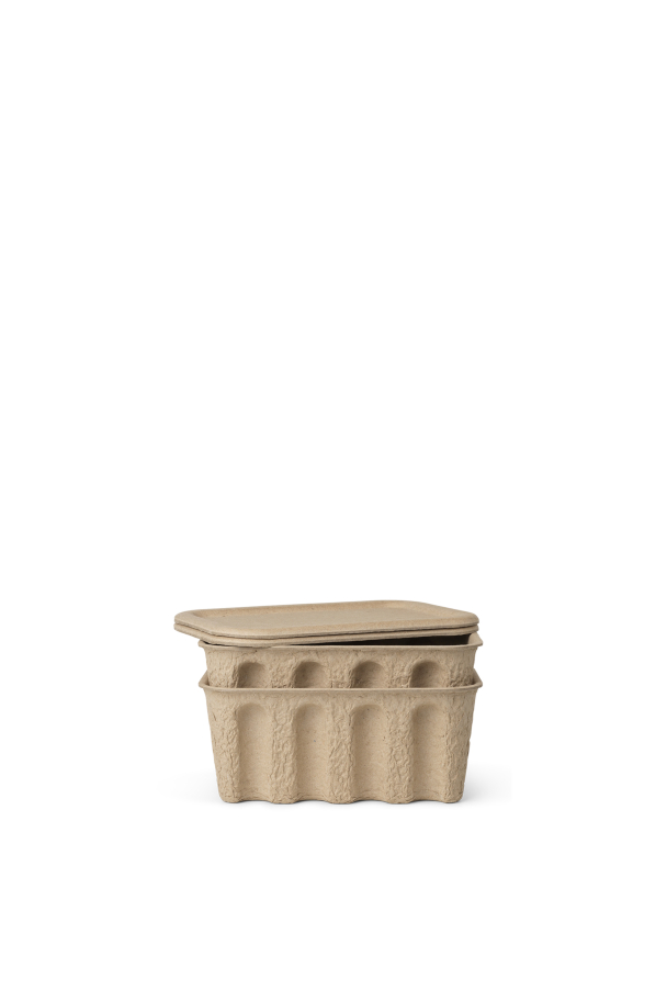 2 stk Paper Pulp Box Small - Brun - Image 1
