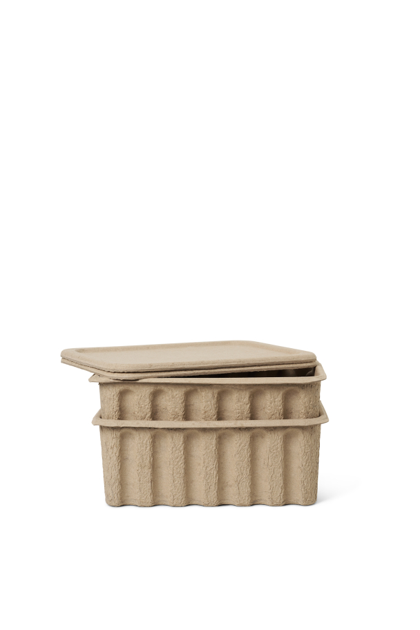 2 stk Paper Pulp Box Large - Brun - Image 1