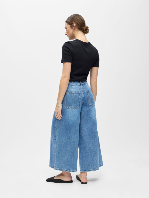 OBJFulla culotte denim jeans - Image 2