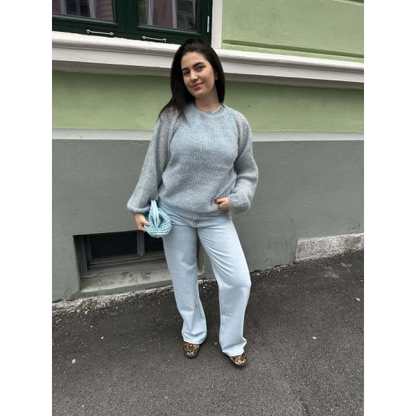 Sukkerspinn Genser Lys Blå
