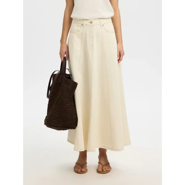 Tenna Long Denim Skirt