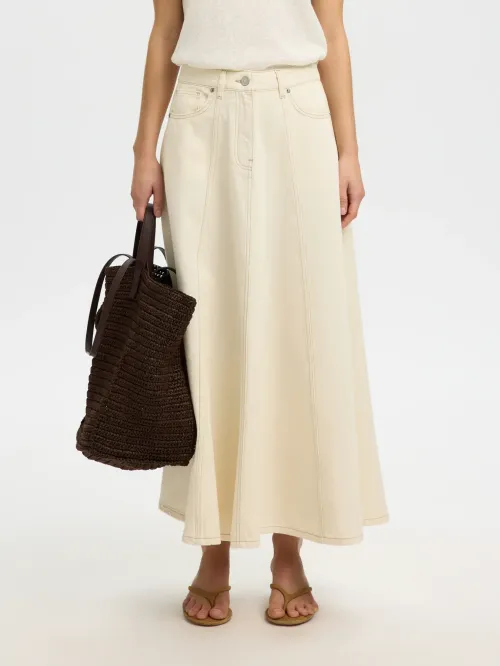 Tenna Long Denim Skirt