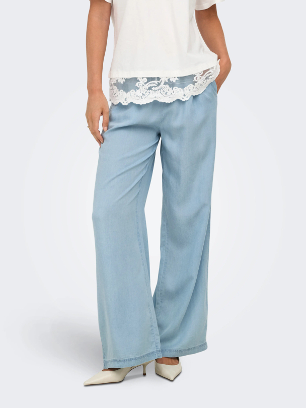 ONLCHARIS LIFE PULL UP TIE PANTS WVN CC - Image 3