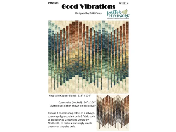 PC-231N  Good Vibrations Quilt Pattern Northcott