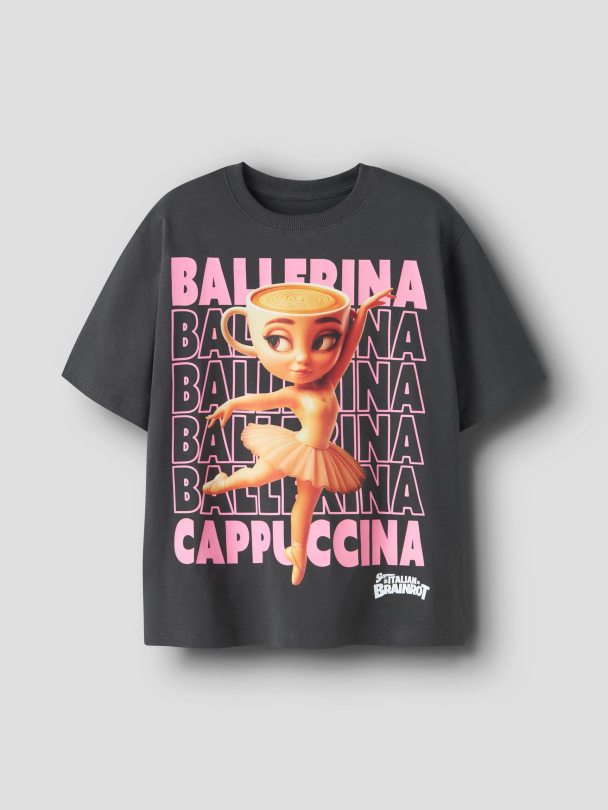 NKFAida Brainrot Ballerina Capuccina t-shirt - Image 1