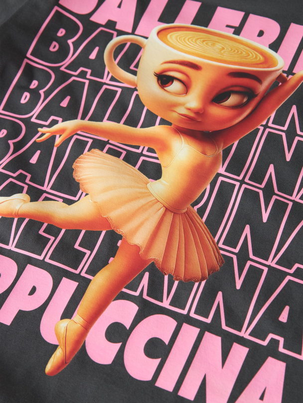 NKFAida Brainrot Ballerina Capuccina t-shirt - Image 3