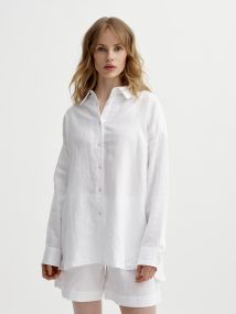 Copenhagen Linen Shirt Off-White Front.jpg