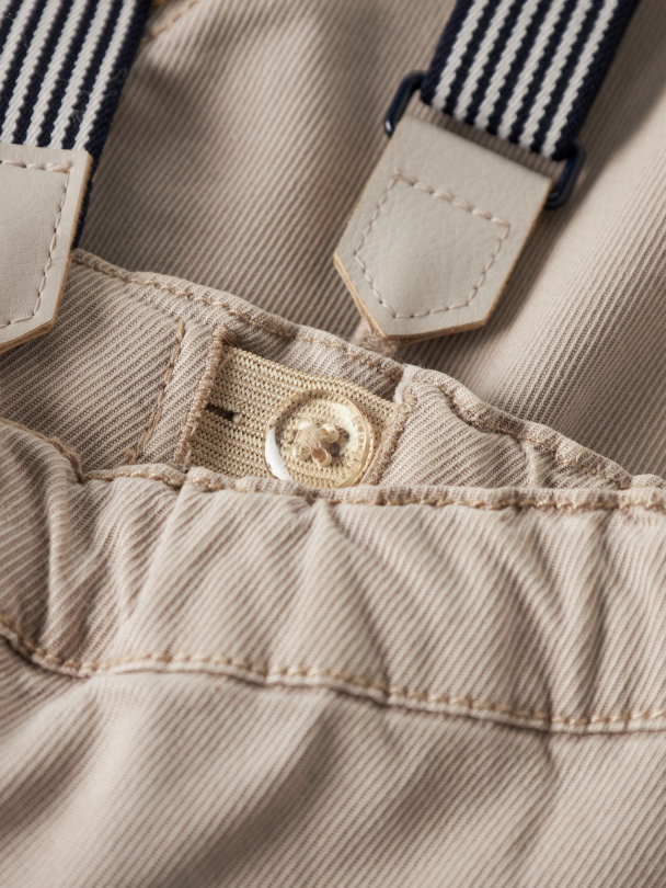 NBMBen bow tap pants, beige - Image 3