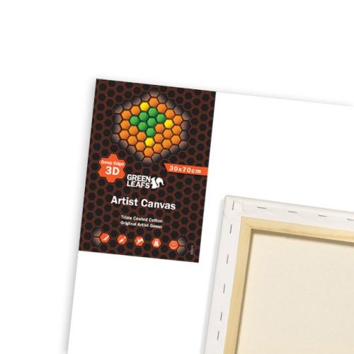 Lerret – 60x60cm Greenleafs Oppspent 3D bomull 420g/m