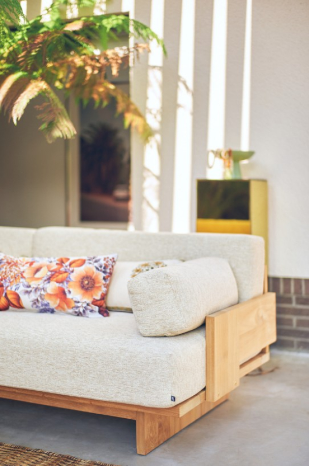 Utesofa Outdoor Teak naturlig - Image 4