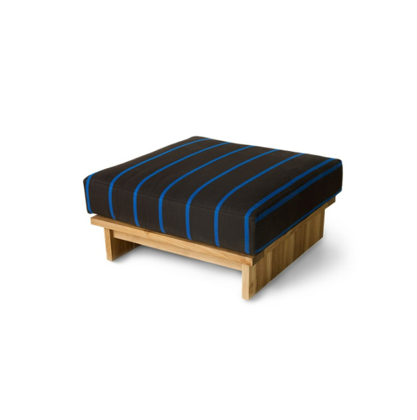 Puff Outdoor Hocker Teak brent himmel - Image 3