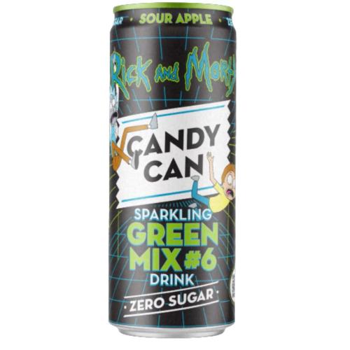 CANDY CAN RICK & MORTY SPARKLING GREEN MIX #6 DRINK CAN 300ml