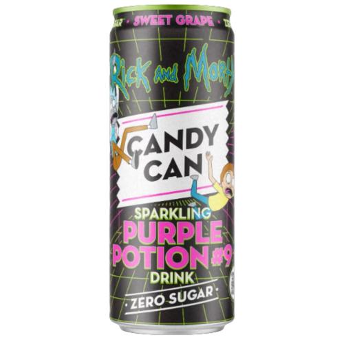 CANDY CAN RICK & MORTY SPARKLING PURPLE POTION #9 DRINK CAN 300ml