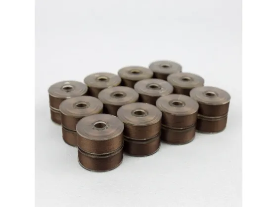 dbp15-403  Wonderfil DecoBob Prewound bobbin Brown 12 pcs/blister