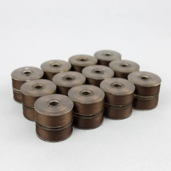 dbp15-403  Wonderfil DecoBob Prewound bobbin Brown 12 pcs/blister