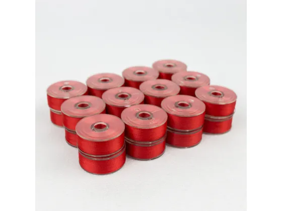 DBP15-202  Wonderfil DecoBob Prewound bobbin Red 12 pcs/blister