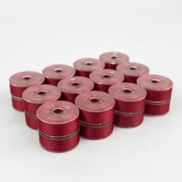 DBP15-209  Wonderfil DecoBob Prewound bobbin Raspberry 12 pcs/blister