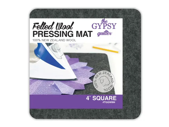 Wool Pressing Mat 4in x 4in x 1/2in Thick 