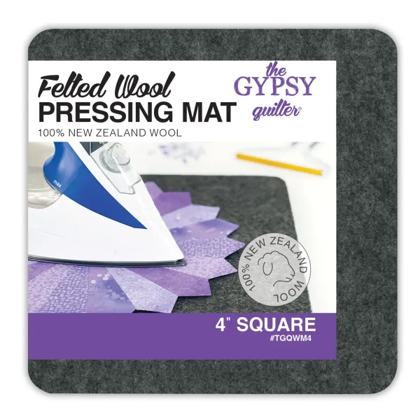 Wool Pressing Mat 4in x 4in x 1/2in Thick 