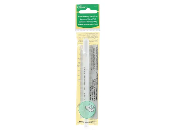 Water Soluble or Iron Off Marking Pen White # 517CV