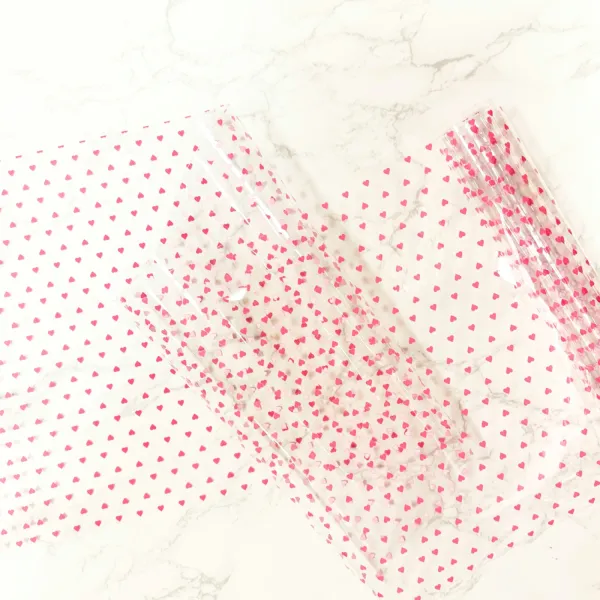 Tiny Hearts Clear Vinyl TPU 