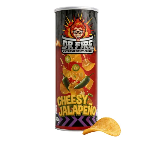 DR. FIRE CRISPS CHEESY JALAPEÑO 80g