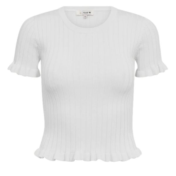 Fabi Knit Top - White 