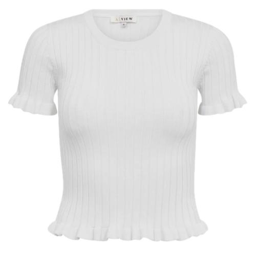 Fabi Knit Top - White 