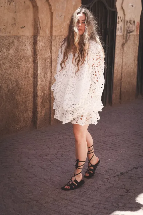 Chiffy Resort Blouse - White 