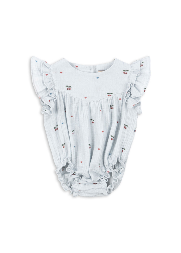 Coco Romper - Cherry Blue Coeur - Image 1