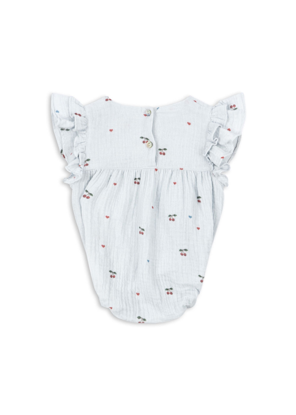 Coco Romper - Cherry Blue Coeur - Image 2