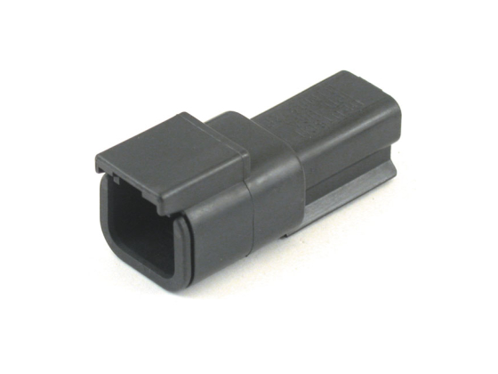 NAMZ, Deutsch DTM connector. Black, receptacle, 2-pins